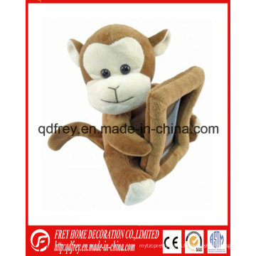 Cadre mignonne en peluche de singe en peluche